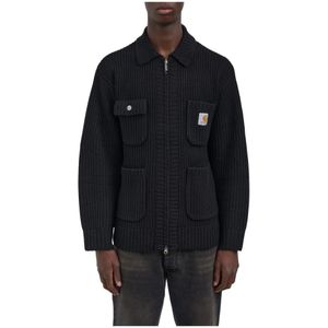 Carhartt Wip, Dames, Truien, Zwart, Maat: S Wol,