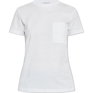 Max Mara, Dames, Tops, Wit, Maat: L Katoen,
