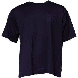 Dolce & Gabbana - Short Sleeve Crew Neck T-shirt - Navy Blue