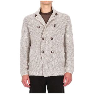 Brunello Cucinelli, Heren, Truien, Grijs, Maat: L Zijde,