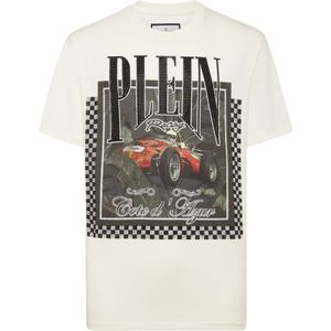 Philipp Plein, Heren, Tops, Beige, Maat: XS Katoen,