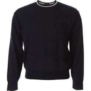 Emporio Armani, Heren, Sweatshirts & Hoodies, Blauw, Maat: M