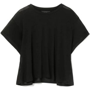 Dondup, Dames, Blouses & Shirts, Zwart, Maat: S Katoen,