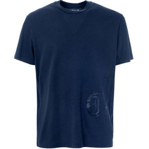 Just Cavalli, Heren, Tops, Blauw, Maat: L Katoen,