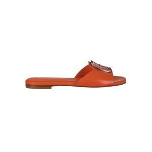 Santoni Zomerse Stijl Sliders , Orange , Dames , Maat: 37 EU