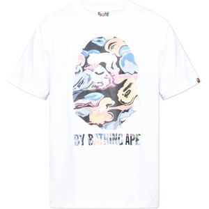 A Bathing Ape, Heren, Tops, Wit, Maat: 2XL Katoen,