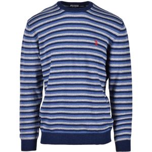 U.s. Polo Assn., Heren, Truien, Blauw, Maat: 4XL Wol,