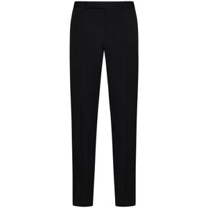 Saint Laurent, Heren, Broeken, Zwart, Maat: 2XL Wol,