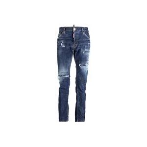 Dsquared2 Stijlvolle Slim-fit Jeans voor Heren , Blue , Heren , Maat: XL