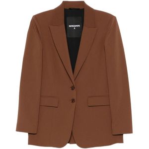 Patrizia Pepe, Dames, Jassen, Bruin, Maat: L