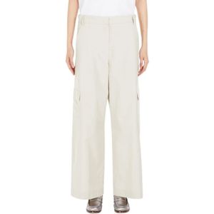 Max Mara, Dames, Broeken, Beige, Maat: XS Katoen,