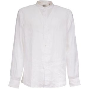 Aspesi, Heren, Overhemden, Wit, Maat: 3XL Linnen,