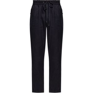 Dolce & Gabbana, Heren, Broeken, Zwart, Maat: M Katoen,