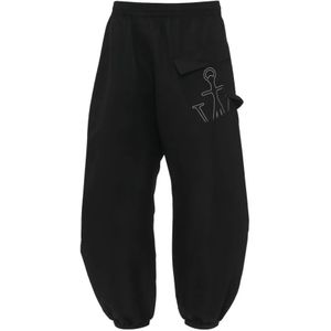 JW Anderson - Anchor Logo - Sportbroek - Zwart - 100% Polyester