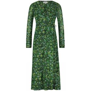 Fabienne Chapot - Elegante Natalie Jurk - Groen - Dames - Midi-jurk - Polyester