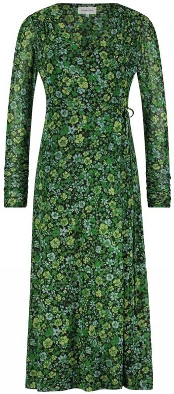 Fabienne Chapot - Elegante Natalie Jurk - Groen - Dames - Midi-jurk - Polyester