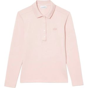 Lacoste, Dames, Tops, Roze, Maat: S Katoen,