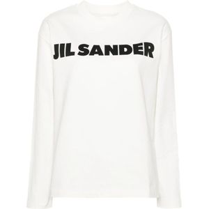 Jil Sander, Dames, Tops, Wit, Maat: M Katoen,