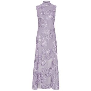 Rotate Birger Christensen, Dames, Jurken, Paars, Maat: S Poliester,