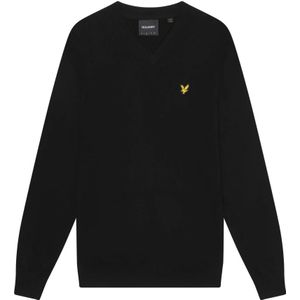 Lyle & Scott, Heren, Truien, Zwart, Maat: S Katoen,
