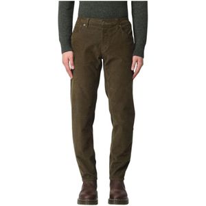 Dondup, Heren, Broeken, Groen, Maat: W35 Corduroy,