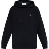 Lacoste, Dames, Sweatshirts & Hoodies, Blauw, Maat: XL Synthetisch,