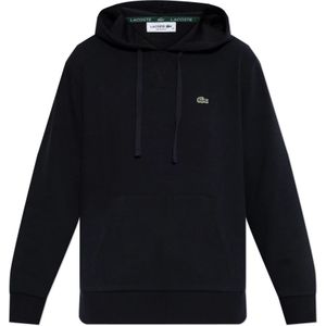 Lacoste, Dames, Sweatshirts & Hoodies, Blauw, Maat: XL Synthetisch,