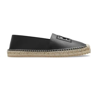 Dolce & Gabbana - Slip-On Espadrilles - Zwart - Leer - Jute Zool