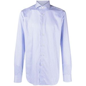 Xacus, Heren, Overhemden, Blauw, Maat: S Katoen,