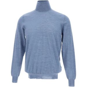Filippo De Laurentiis, Heren, Truien, Blauw, Maat: L Wol,