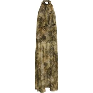 Gestuz Jurk 'Sanka'  lichtbeige / mosterd / zwart