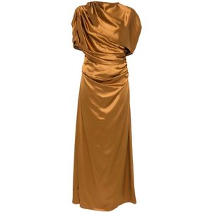 Malina, Dames, Jurken, Geel, Maat: M Viscose,