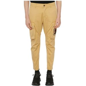 Dsquared2, Heren, Broeken, Beige, Maat: M Katoen,