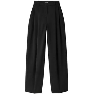 Jacquemus, Dames, Broeken, Zwart, Maat: S Wol,
