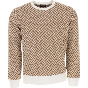 Drumohr, Heren, Truien, Beige, Maat: 2XL