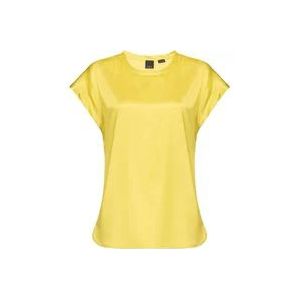 Pinko Gele Hemden voor Vrouwen , Yellow , Dames , Maat: 2XS