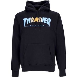 Thrasher, Heren, Sweatshirts & Hoodies, Zwart, Maat: S Katoen,
