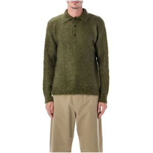 Auralee, Heren, Truien, Groen, Maat: XL Mohair,