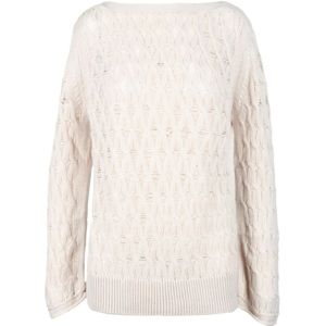 Malo, Dames, Truien, Beige, Maat: S Wol,