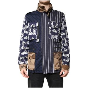 Dolce & Gabbana, Heren, Jassen, Veelkleurig, Maat: L Katoen,