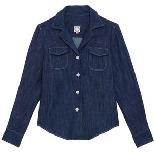 Ines de la Fressange Paris, Dames, Blouses & Shirts, Blauw, Maat: 2XS