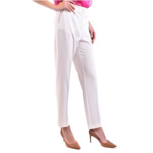 Blumarine, Dames, Broeken, Wit, Maat: S Poliester,
