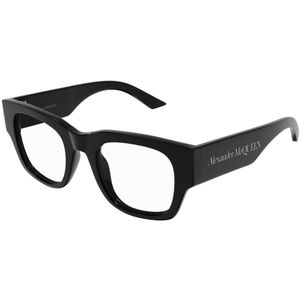 Alexander McQueen - AM0455O - Optische Monturen - Zwart - Acetaat