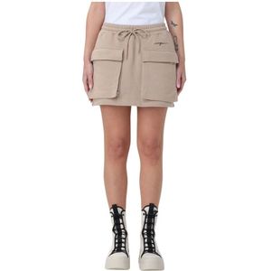 Msgm, Dames, Rokken, Beige, Maat: M Katoen,