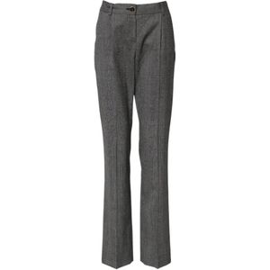 Dolce & Gabbana, Dames, Broeken, Grijs, Maat: 3XS Wol,