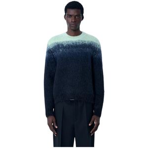 Jil Sander, Heren, Truien, Blauw, Maat: M Mohair,