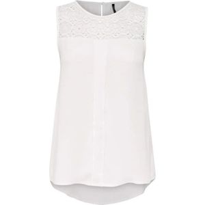 Patrizia Pepe, Dames, Tops, Wit, Maat: L Katoen,