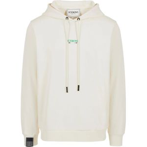 Iceberg, Heren, Sweatshirts & Hoodies, Wit, Maat: M Fleece,