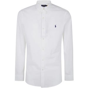 Polo Ralph Lauren, Heren, Overhemden, Wit, Maat: 2XL Katoen,