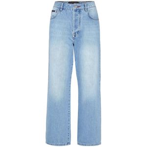 Philipp Plein, Dames, Jeans, Blauw, Maat: W26 Denim,
